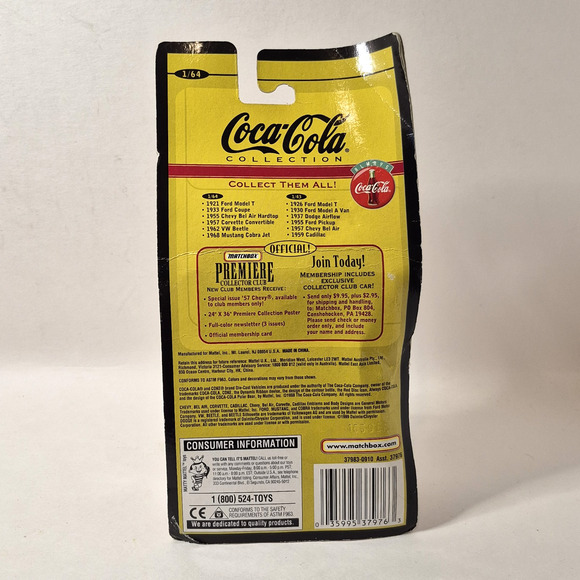 Vintage Matchbox Collectibles Coca Cola 1921 Ford Model T 1:64 Diecast 37983 - Picture 5 of 10